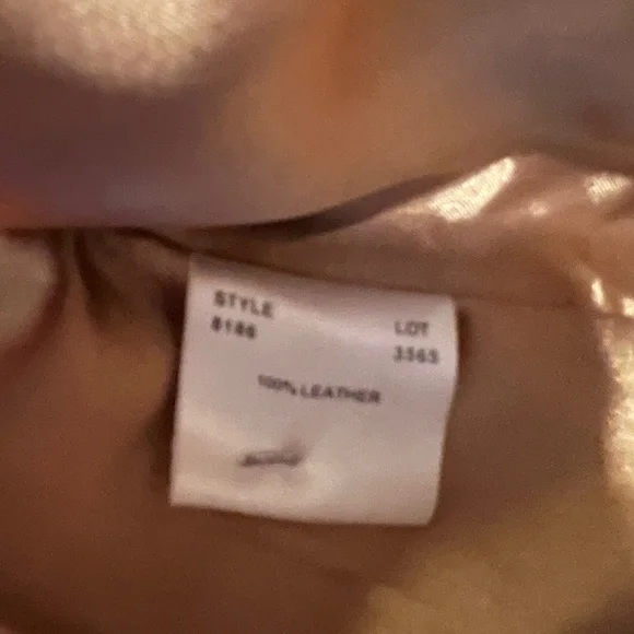 Margaret Godfrey Tan Leather Front Zipper Vest W/ Belt and Pockets - Size 6 - Picture 7 of 8